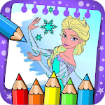 Cover Image of Download frozenne coloring elsa and anna princesses 1.1.0 APK