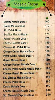 Chula Dhosa menu 1