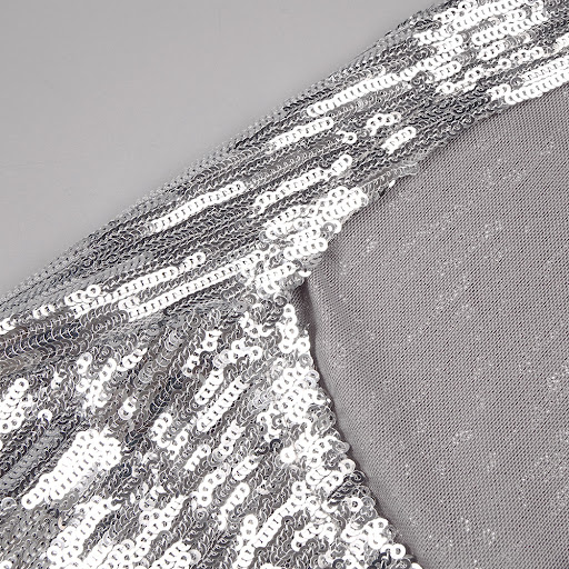 Title 4, European and American Silver Paillette Dress