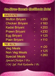 Om Shree Ganesh Chettinad Hotel menu 6