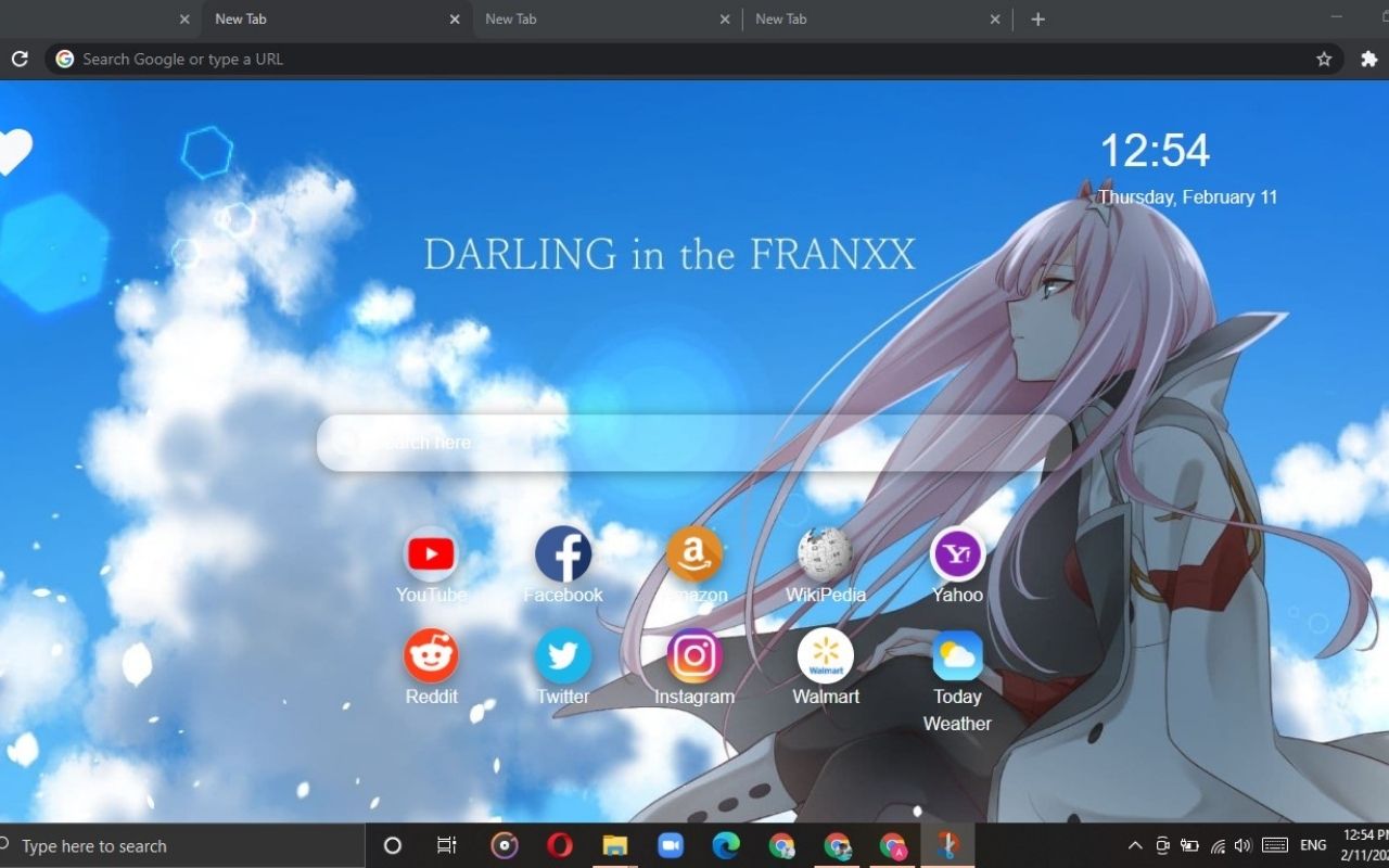 Darling Franxx Wallpaper HD New Tab Theme Preview image 0