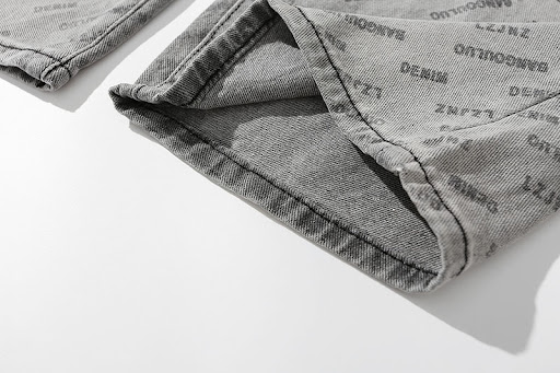 Title 7, Retro Alphabet Full Printed Washed Gradient Str...