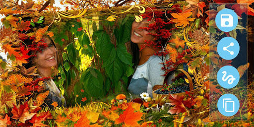 Autumn photo frames