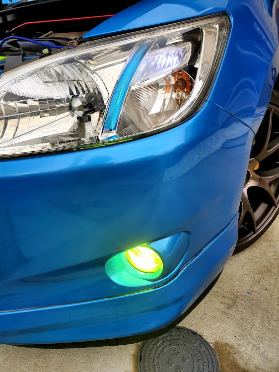 エクシーガの#正面写真・DIY・洗車・フォグランプLED化・ポジションランプ　不良品に関するカスタム事例の投稿画像4枚目