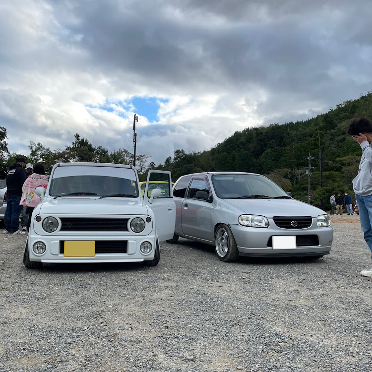 アルトラパン SSのアルトワークスミーティング・ラパンSS・HA23V・8Jアウトリップ・嵐山高雄パークウェイに関するカスタム事例の投稿画像3枚目