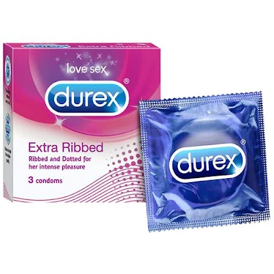 Durex Condoms - Extra Ribbed - 3 pcs