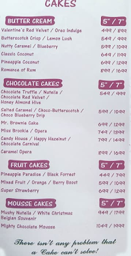 Bakefe Bakery menu 2