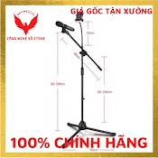 Chân Đế Đứng Kẹp Micro Bom Mic Stand - Chân Đế Micro Sân Khấu