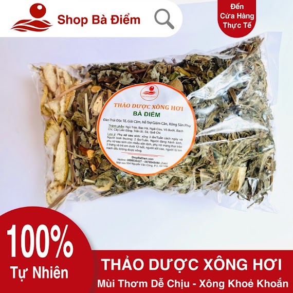 Lá Xông Giải Cảm - Gói Thảo Dược Xông Hơi Tăng Sức Đề Kháng - Shop Bà Điểm