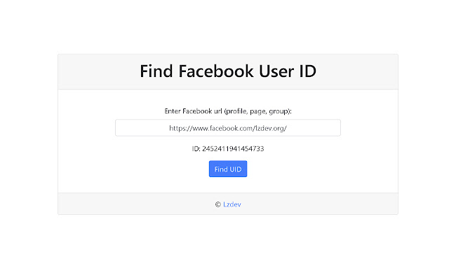 Find Facebook ID