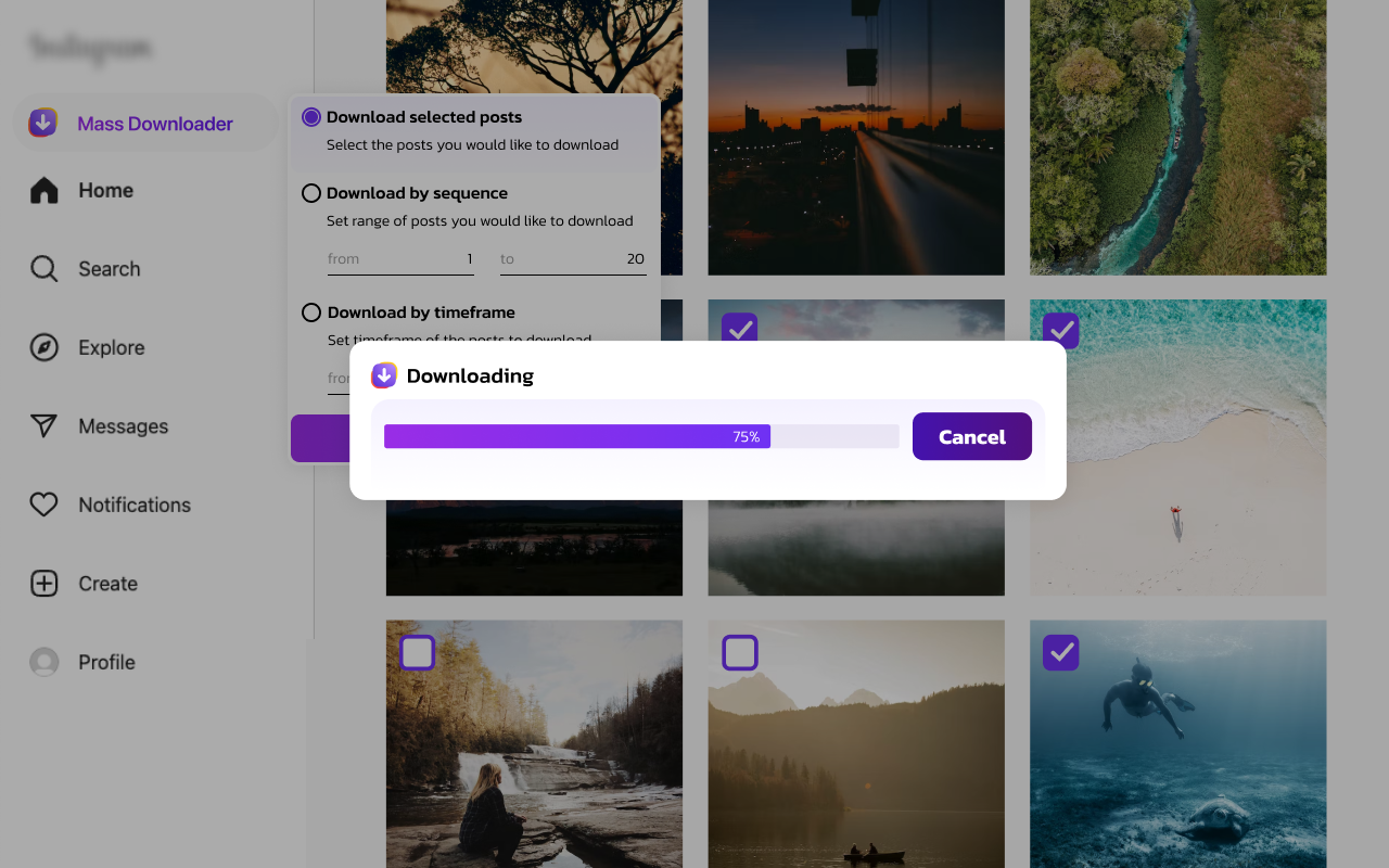 Mass. Downloader for Instagram Preview image 5