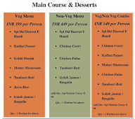 Daawat-e-Handi menu 1