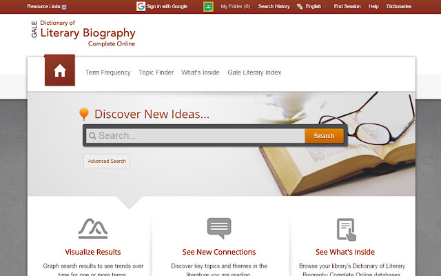 Dictionary of Literary Biography Online chrome extension