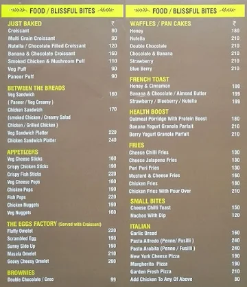 I Cafe Co menu 