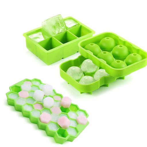 Title 2, Creative four-compartment silicone ice box with...