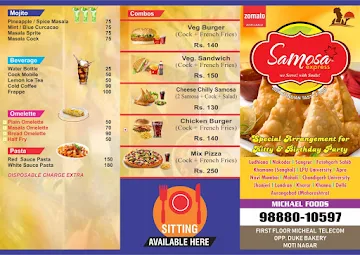 Samosa Express menu 