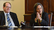 File picture of Patricia de Lille and then Deputy Mayor Ian Neilson during a media brief.