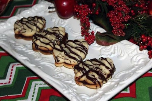 Chocolate Raspberry Spritz Sandwich Cookies