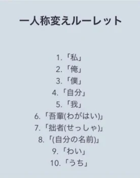 「一人称変えルーレットをやるよ☆」のメインビジュアル