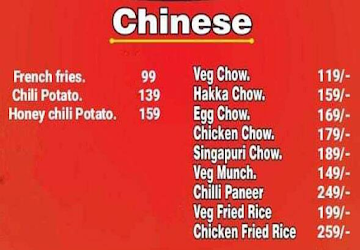 Tawa Tabahi Rana Chef menu 