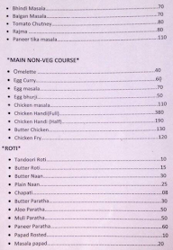 Bunty Daa Punjabi Dhaba menu 2