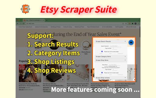 Etsy Scraper Suite