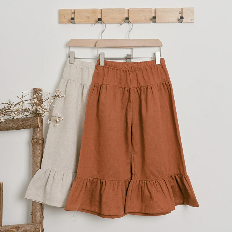 Nordic Style Baby Meisjes Broekrok Effen Kleur Elastische Taille – Comfortabele en Stijlvolle Broekrok voor je Kleine Meisje, Perfect voor Dagelijks Gebruik
