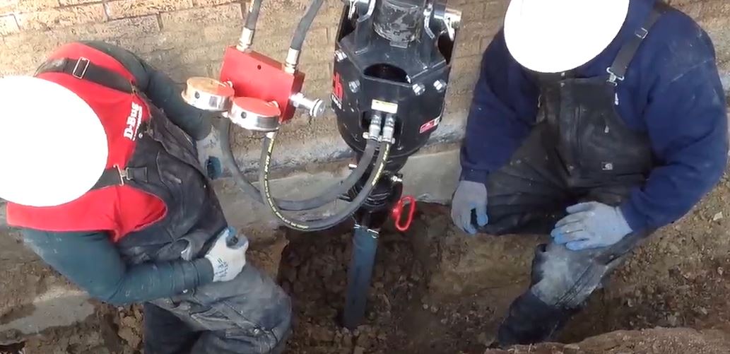 Placement of Helical Pier