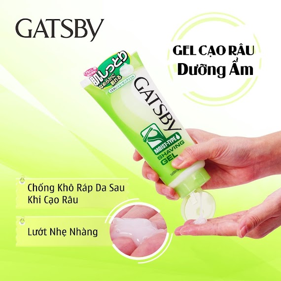 [Che Tên Sản Phẩm] Gel Cạo Râu Lông Vùng Kín Nam Nữ Gatsby Dễ Quan Sát Hạn Chế Xước Rát Da Quan Trọng Là Hàng Nhật