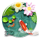 Fancy 3D koi fish theme icon