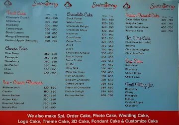 Swissberry The Cake Point menu 