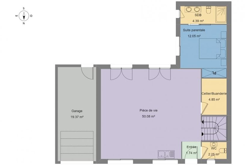  Vente Terrain + Maison - Terrain : 460m² - Maison : 110m² à Ponteilla (66300) 