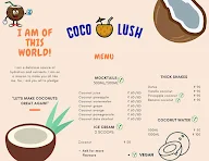 Coco Lush menu 1