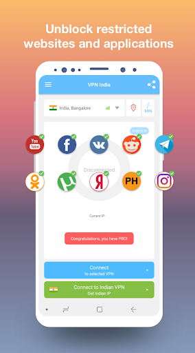 VPN India - get free Indian IP screenshots 2