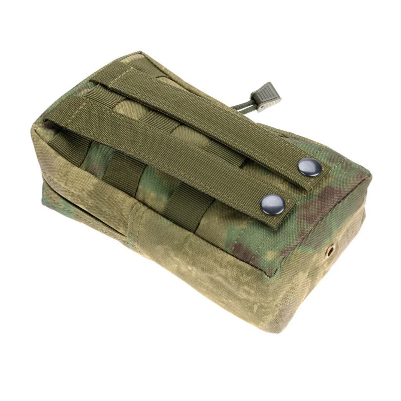 Bolsa pequena com zíper para atividades ao ar livre, sistema MOLLE, pacote de acessórios táticos, ideal para serviço e transporte de itens essenciais.
