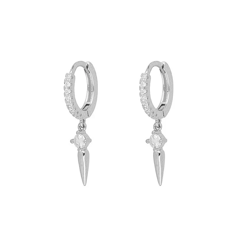 S925 Sterling Silver Baroque Style Cross Ear Clip. Elegant women's jewelry. No piercing needed. Easy to wear. A timeless
