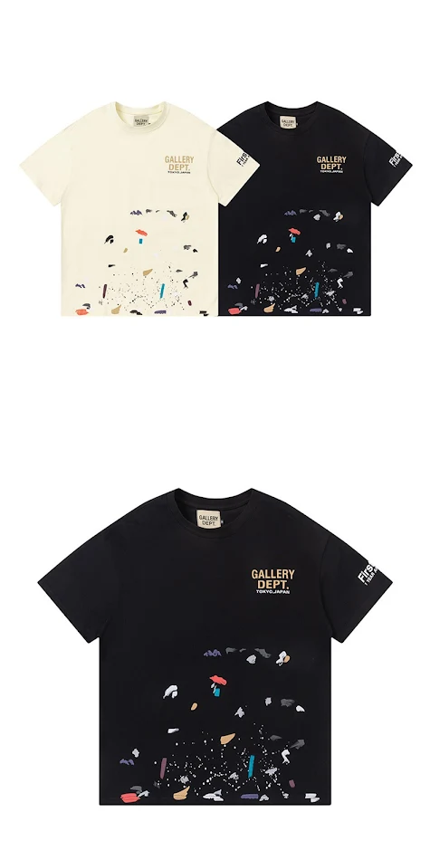 Tokyo Limited Splash-Ink Kurzarm-T-Shirt, modisches Design, atmungsaktiv, ideal für einen urbanen und lässigen Look, einzigartiger Stil.
