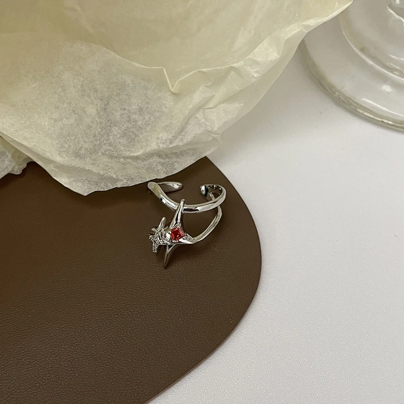 Title 3, Cool Minimalist Ring for Women Niche Design Sty...