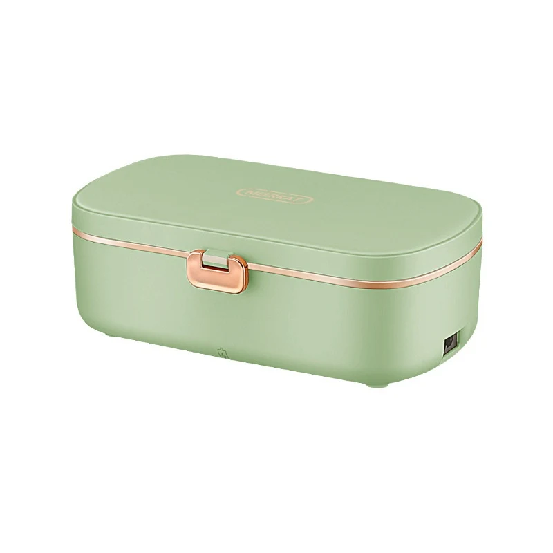 Mini Elektryczny Podgrzewany Lunchbox, Izolowany, Bento ze Stali Nierdzewnej dla Biura i Studentów, Idealny na Prezent. Ciepły posiłek w każdym miejscu.