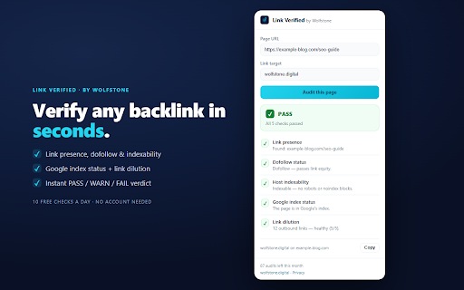 Link Verified by Wolfstone screenshot 1