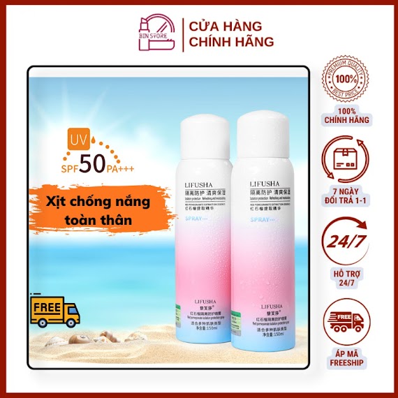 Xịt Chống Nắng Trắng Da Maycreate 150Ml - Bini.store.official