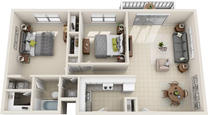 Esprit Floorplan diagram