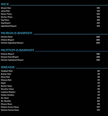 Status Family Restaurant & Bar menu 