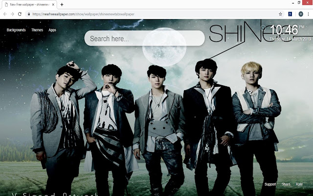 Shinee新しいタブ壁紙