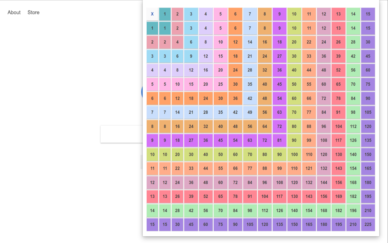 Multiplication Matrix Launcher Preview image 0