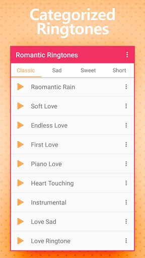 Screenshot Romantic Ringtones