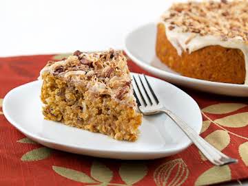 Sweet Potato Pecan Coconut Cake