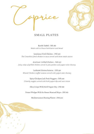 Caprice menu 7