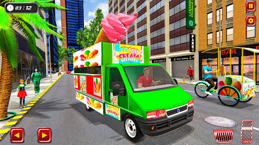 City Ice Cream Delivery 3D Sim