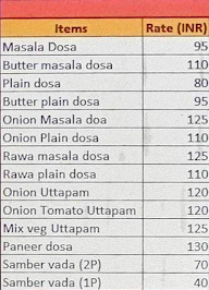 Madras Cafe menu 1